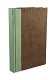 Nepali Namaste Writing & Prayer Journal with Handmade Vintage Lokta Paper & Vegetable-Dyed Hardcover, Made in the Himalayas of Nepal, 6x9 inches, Walnut