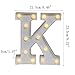 SDOUBLEM LED Marquee Letter Lights Alphabet Light Up Sign for Home Party Bar Decoration Letter K