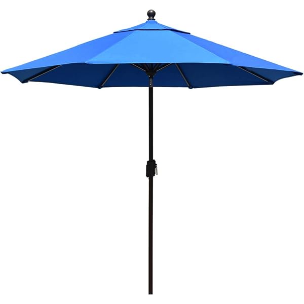 Amazon Com Eliteshade Sunbrella 9ft 3 Tiers Market Umbrella Patio Outdoor Table Umbrella With Ventilation And 5 Years Non Fading Top Royal Blue Garden Outdoor