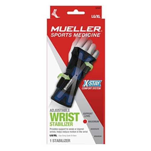 MUELLER Mueller XStay Wrist Stabilizer, Black, Large/Extra Large