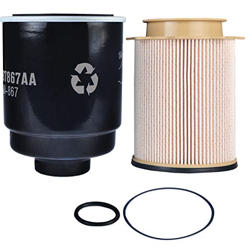 omotor Fuel Filter Water Separator set for Dodge Ram 6.7L 2500 3500