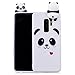 Soft TPU Case for Galaxy S9 Plus,3D Flexible Rubber Case for Galaxy S9 Plus,Herzzer Premium Stylish Cute Panda Printed Slim Fit Shockproof Scratch Resist Silicone Bumper Back Cover