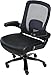 OneSpace Taft Mesh Back Oversized Executive Chair with Pocket Coil Seat Cushioning, Black