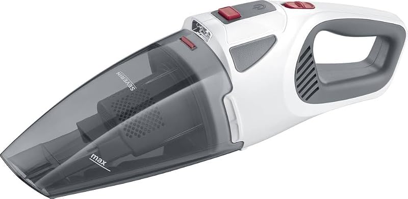 Aspiradora de mano 4 en 1 a batería, aspirador sin cable para coche, pelo de mascotas y líquidos, aspirador potente, hasta 30 minutos, blanco, gris y rojo, HV 7146