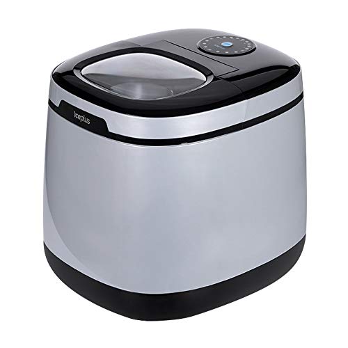 Iceplus Portable Ice Maker Machine for Countertop - Makes 50 lbs of Ice per day - Ice Cubes ready in 6 Minutes - Large capacity low noise - Ice Scoop included