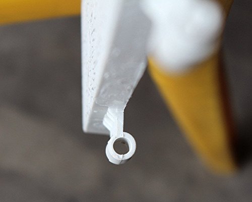 Guozi Garden Plastic Fence Pickets Indoor Outdoor Protective Guard Edging Decor White Border Fence (19.6 x 15.7 inches)