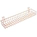 Kaforise Rose Gold Hanging Basket for Wire Wall Grid Panel, Multi-Function Wall Storage and Display Basket, Medium Size, Plated
