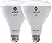 GE Refresh HD LED Light Bulbs, 65W Replacement, BR30 LED Floodlight, 2-Pack, Daylight, Dimmable Flood Light Bulbs, Indoor, Medium Base
