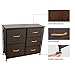 UEV Home Dresser,Storage Tower,Sturdy Steel Frame,MDF Wood Top,Removable Drawers,Height Adjustable Feet,Storage Organizer for Room,Hallway,Entryway,Closets- 6 Drawers