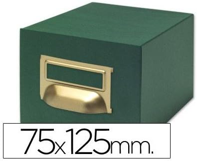 Green Fabric File 500 Chips n.2 Size 75x125 mm, TV07 Green, 500 fichas