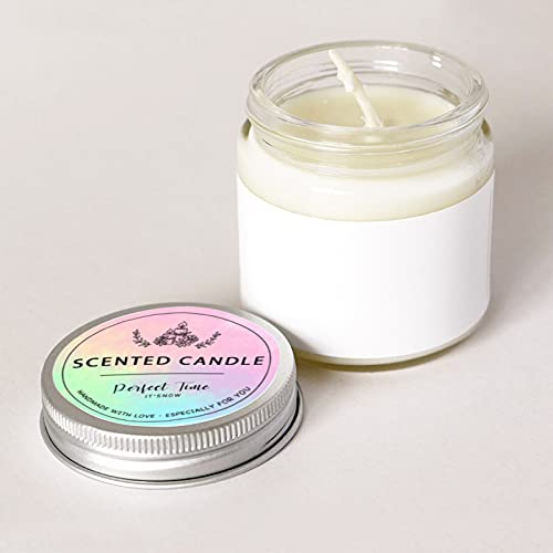 Candle Label Roll, 2 Inch 300pcs Waterproof Labels for Candle Making Supplies, Candle Tins, Candle Container, Candle Jars with lids, Candle Boxes Packaging, Labels Stickers for Candle Making