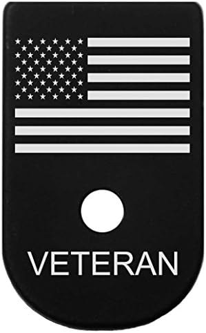 Extended Magazine Base Plate for Glock 42 - US Flag Veteran