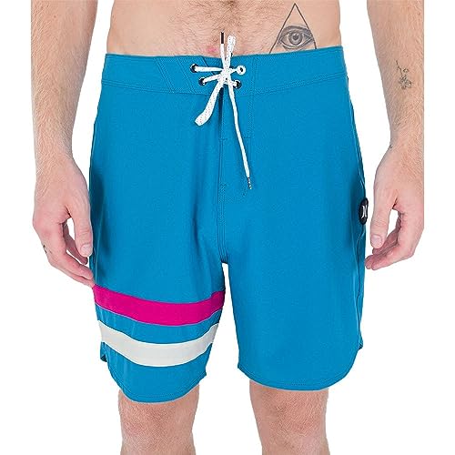 Hurley Fantasma Block Party 18' Costume a Boxer, Tornado Teal, 4 Uomo