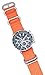 ArtStyle Watch Band with 1.5mm Thickness Quality Nylon Strap and Heavy Duty Brushed Buckle (Orange, 24mm)