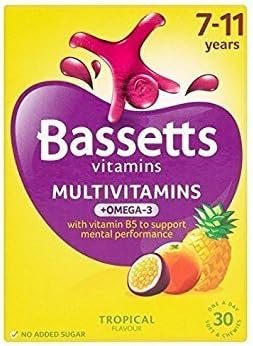 Pack of 3 - Bassetts Tropical Multivitamins 7-11 Years (30 Pack)