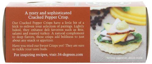 34 Degrees Crisps | Cracked Pepper Crisps | Thin, Light & Crunchy Crisps, 6 Pack (4.5oz each) - Thumbnail 6