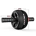 LiKee Ab Wheel Roller with Resistant Band, Core Training Roller Abdominal Workout Equipment Exercise and Fitness Wheel at Home with Knee Pad for Man Woman Gymnastics Home Gym