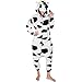 Emolly Fashion Cow Animal Onesie - Ultra Soft Breathable and Comfortable with Pockets! For Teens and Adults! Fun As a Costume, Pajamas, or lounging around for Men and Women!