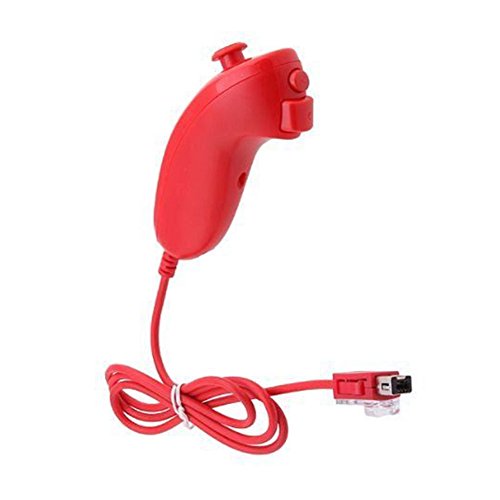image for SERVISE4U Red Built in Motion Plus Inside Remote and Nunchuck Game Con