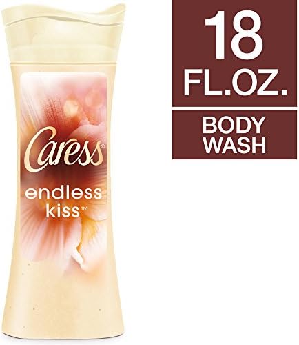 Caress Endless Kiss Creamy Vanilla &amp; Sandalwood Rich Scented Body Wash for Silky Smooth Skin, 18 oz