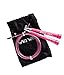 WOD Wear Speed Cable Jump Rope, Ultra Fast Fully Adjustable - Great for Cross-Training, Boxing, Traveling Workouts, MMA, Exercise and Fitness, Comes with Rope Bag (Pink)