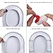 Danolt Toilet Seat Bumpers, 6 Pieces White Toilet Seat Buffer Toilet Seat Bumpers Universal Seat Bumper with Strong Adhesive.