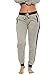 Coco-Limon Women Regular & Plus-Size Jogger Sweatpants , Long Slim Fit,Medium,Heather Grey