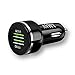 Fast USB Car Charger Adapter, 48W 6A Dual QC 3.0 Car Phone Charger Fast Charging Compatible with iPhone 12/11/X/8, Samsung Galaxy S20/Note 20, LG, Google Pixel 5/4/3, Tablet and More.