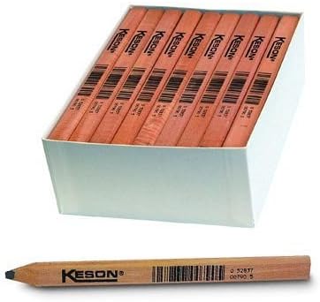 KesonCP12 72-pack Industrial-Grade Carpenter Pencils with Flat Lead