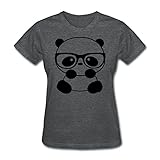 Panda Nerd Women's T-Shirt by Spreadshirt™, S, deep heather