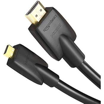 AmazonBasics High-Speed 4K Micro HDMI to HDMI Cable with RedMere (Supports Ethernet, 3D, and Audio Return) - 15 Feet
