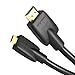 Amazon Basics High-Speed Micro HDMI to HDMI TV Adapter Cable (Supports Ethernet, 3D, and Audio Return), 6 feet, Black