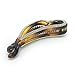 Meilliwish Noble Brilliant Heart-shaped Banana Hair Clip 1 PCS(H08)(Brown)