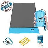 Pocket Blanket Beach Mat, Sand Free Folding Outdoor Beach Blanket, Portable Cover Waterproof Quick Drying, Lightweight Durable Tarp Compact, Fit Picnic, Hiking, Traveling,Camping,Beach,Festival