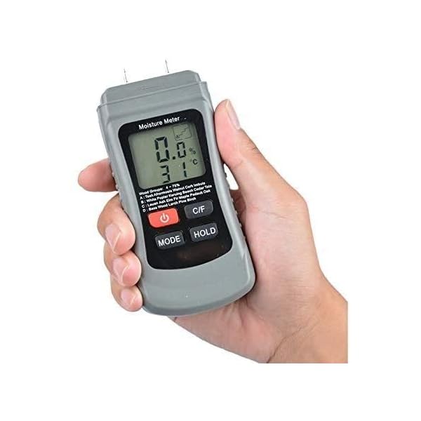 XINGDONG Holzfeuchtigkeitszähler Digitalholz Hydrometer Papier Feuchtigkeitstester Tragbare Holz Wasser… – Bild 8