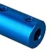 IBEUTES Blue 6mm to 6mm Aluminum Shaft Coupling Rigid Coupling Coupler Motor Connector with Spanner Pack 2PCS