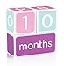 Pearhead Baby Age Photo Sharing Blocks, Pink