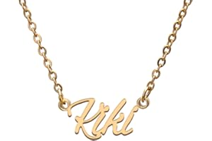 GR859C Name Tag Necklaces for Her His Friends Familys Relationship Memory Jewelry Gift