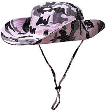 Outdoor Sun Cap Camouflage Bucket Mesh Boonie Quick Drying Uv Protection Cap Hat
