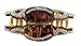 VANVENE Elegant Style Large Fancy Good Quality Rhinestones Claw Clip Jaw Clips For Thick Hair (Dark brown)