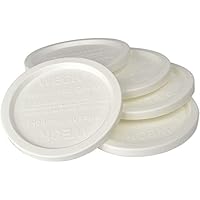 Weck Large JAR 5 Pack Keep Fresh Plastic LIDS, 5 Pack (Large = 4", 100mm Opening) Fits Models 738, 739, 740, 741, 742, 743, 7