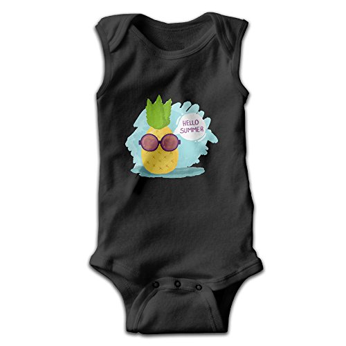 Michael Conti Pineapple Hello Summer Sleeveless Baby Romper Comfortable Cute Playsuit Outfits For Newborn Baby