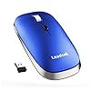 Wireless Mouse for Laptop Silent Cordless 2.4G USB Slim Mouse Wireless Optical Ambidextrous Computer Mobile Mouse…