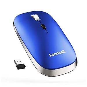 Wireless-Mouse-for-Laptop-Silent-Cordless-24G-USB-Slim-Mouse-Wireless-Optical-Ambidextrous-Computer-Mobile-Mouse-1600DPI-with-3-Adjustable-Levels-for-Windows-1087XPMacMacbook-ProAirHPLenovo Wireless Mouse for Laptop Silent Cordless 2.4G USB Slim Mouse Wireless Optical Ambidextrous Computer Mobile Mouse…
