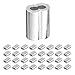 ThreeBulls 100 Pcs 3/64-inch Wire Rope Aluminum Sleeves Clip Fittings Cable Crimps,Aperture 1.2mm