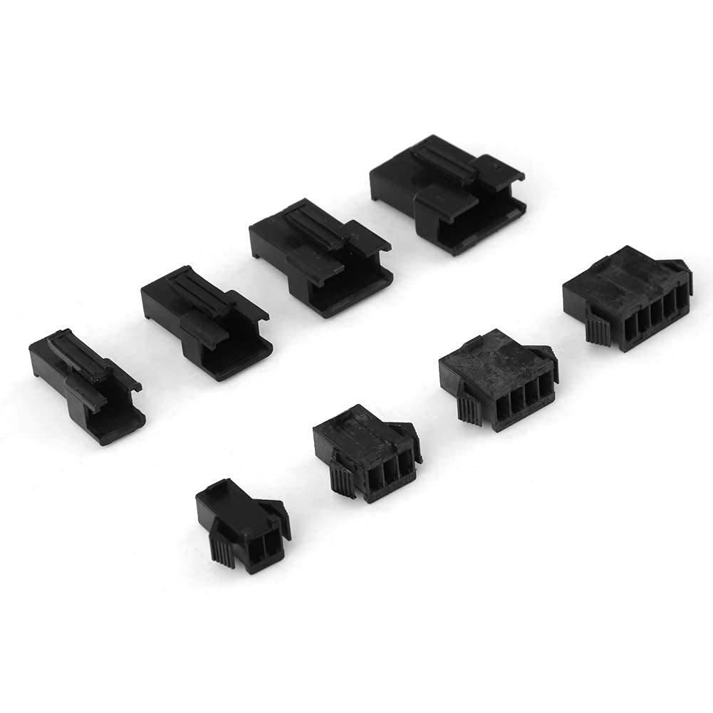Fafeicy 200Pcs Wire Connector Housing Kit with 2/3/4/5 Pin Male Female Connectors for PCB Electronics Automotive Wiring Harness Projects DIY