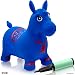 Horse Hopper Blue - Inflatable Horse Bouncer Free Pump Included - Bouncy Horse Toys for Kids & Toddler Riding Horse Toy Great for Indoor and Outdoor Toys Play - Best Gift for Boys and Girls (Blue)