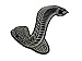 ERPART Cobra Snake Aluminum Emblem Badge Nameplate Decal Logo Rare Compatible with Ford Mustang Shelby GT GT500 SVT