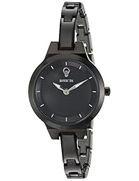 Invicta "Gabrielle Union cuarzo acero inoxidable reloj Casual de la mujer, color: negro (Modelo: 23325)