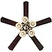 Indoor Ceiling Fan Light Fixtures - FINXIN FXCF03 (New Style) New Bronze Remote LED 52 Ceiling Fans For Bedroom,Living Room,Dining Room Including Motor,Light(5-LED 25W),5-Blades,Remote Switch
